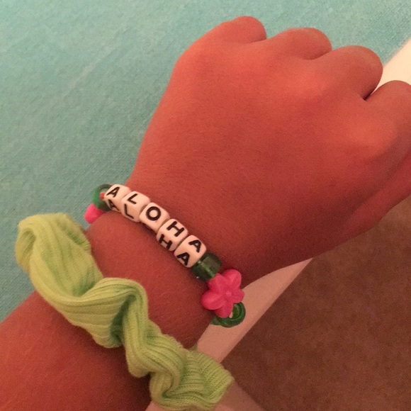 Other Two Vsco Girl Bracelets With Flower Charms Poshmark